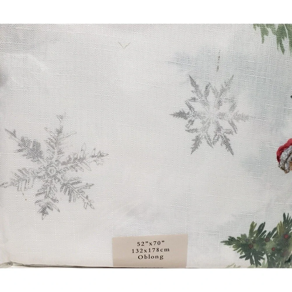 Printed Linen Tablecloth 52
